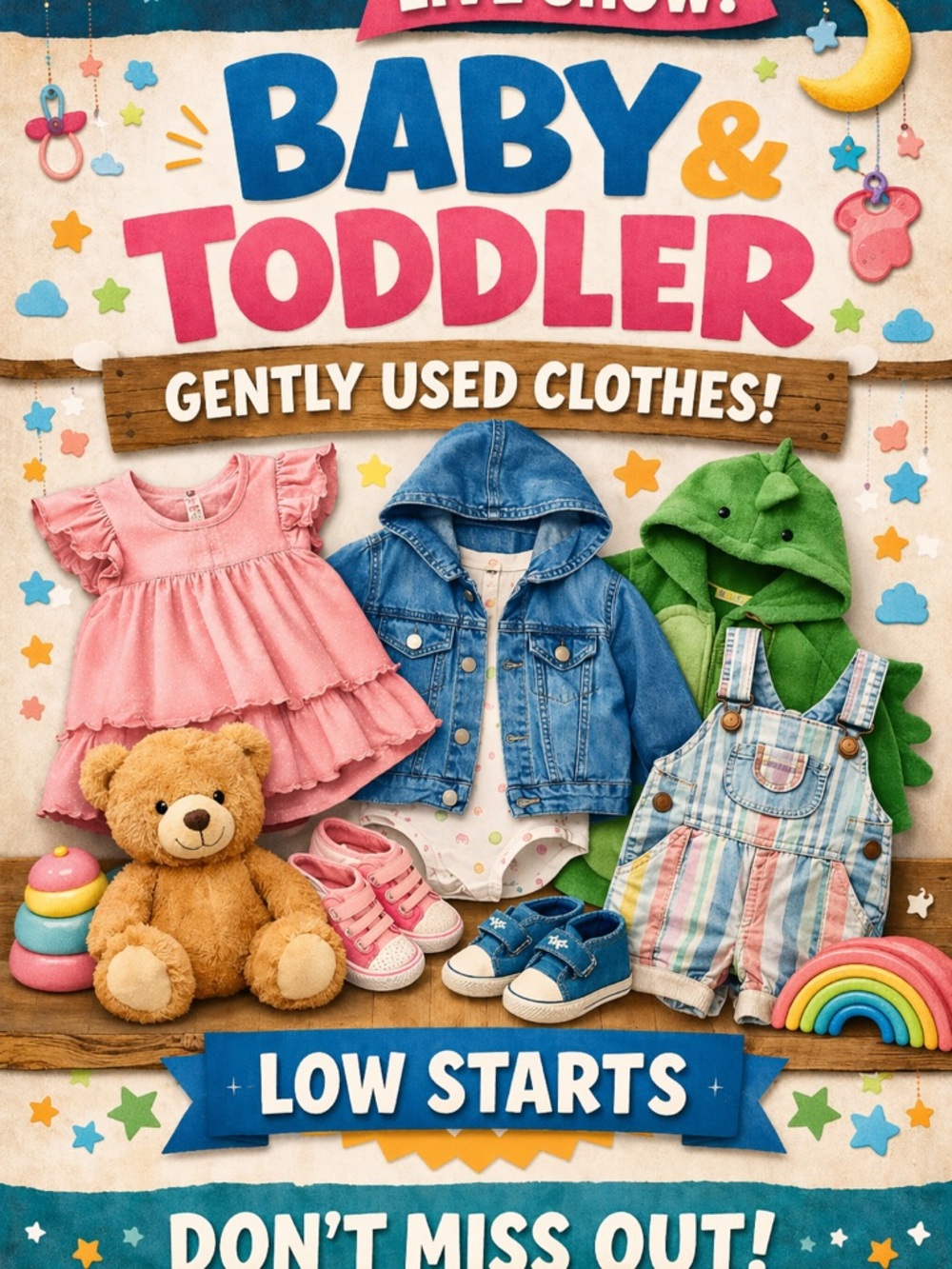 Baby & Toddler Live Show Listing. Host will show during show bid responsibly.